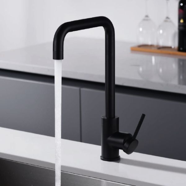 Grifo de Cocina Monomando SERIE LOIRA NEGRO MATE - TU-ULTIMO-CLIC