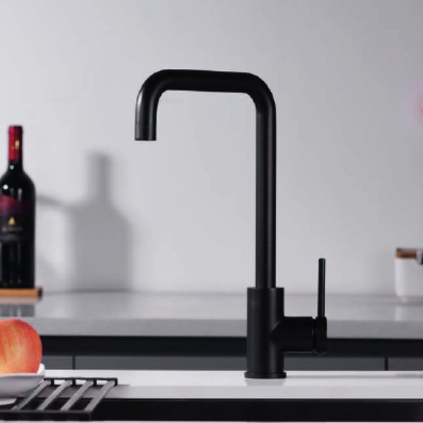 Grifo de Cocina Monomando SERIE LOIRA NEGRO MATE - TU-ULTIMO-CLIC