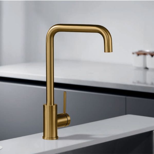 Grifo de Cocina Monomando SERIE LOIRA ORO CEPILLADO - TU-ULTIMO-CLIC