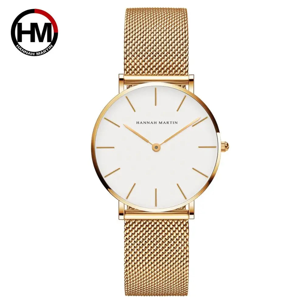 Reloj Mujer Hannah Martin HM-CC36 - 19 Colores Elegantes con Movimiento de Cuarzo - TU ULTIMO CLIC