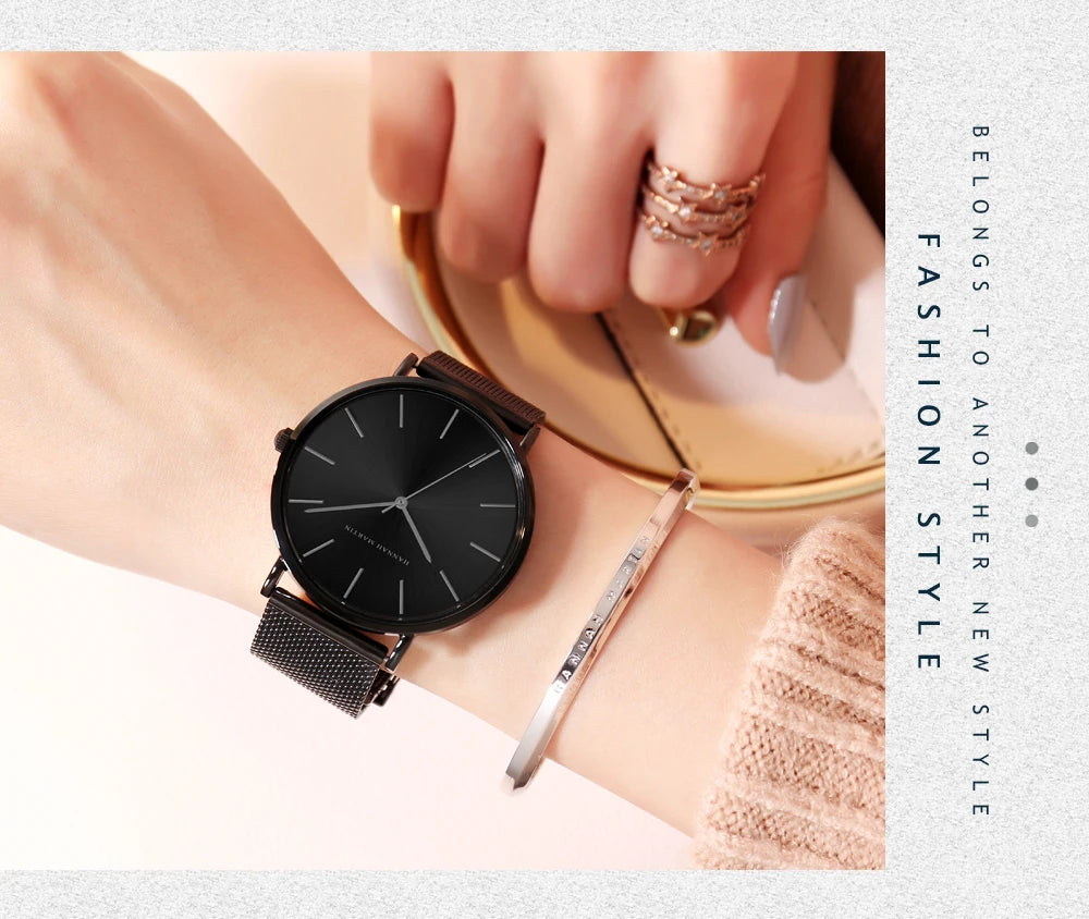 Reloj Mujer Hannah Martin HM-CC36 - 19 Colores Elegantes con Movimiento de Cuarzo - TU ULTIMO CLIC