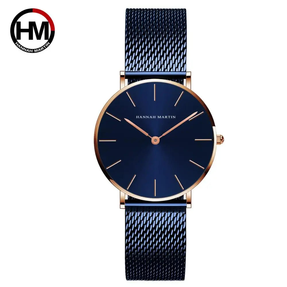 Reloj Mujer Hannah Martin HM-CC36 - 19 Colores Elegantes con Movimiento de Cuarzo - TU ULTIMO CLIC