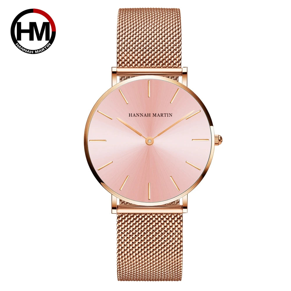 Reloj Mujer Hannah Martin HM-CC36 - 19 Colores Elegantes con Movimiento de Cuarzo - TU ULTIMO CLIC