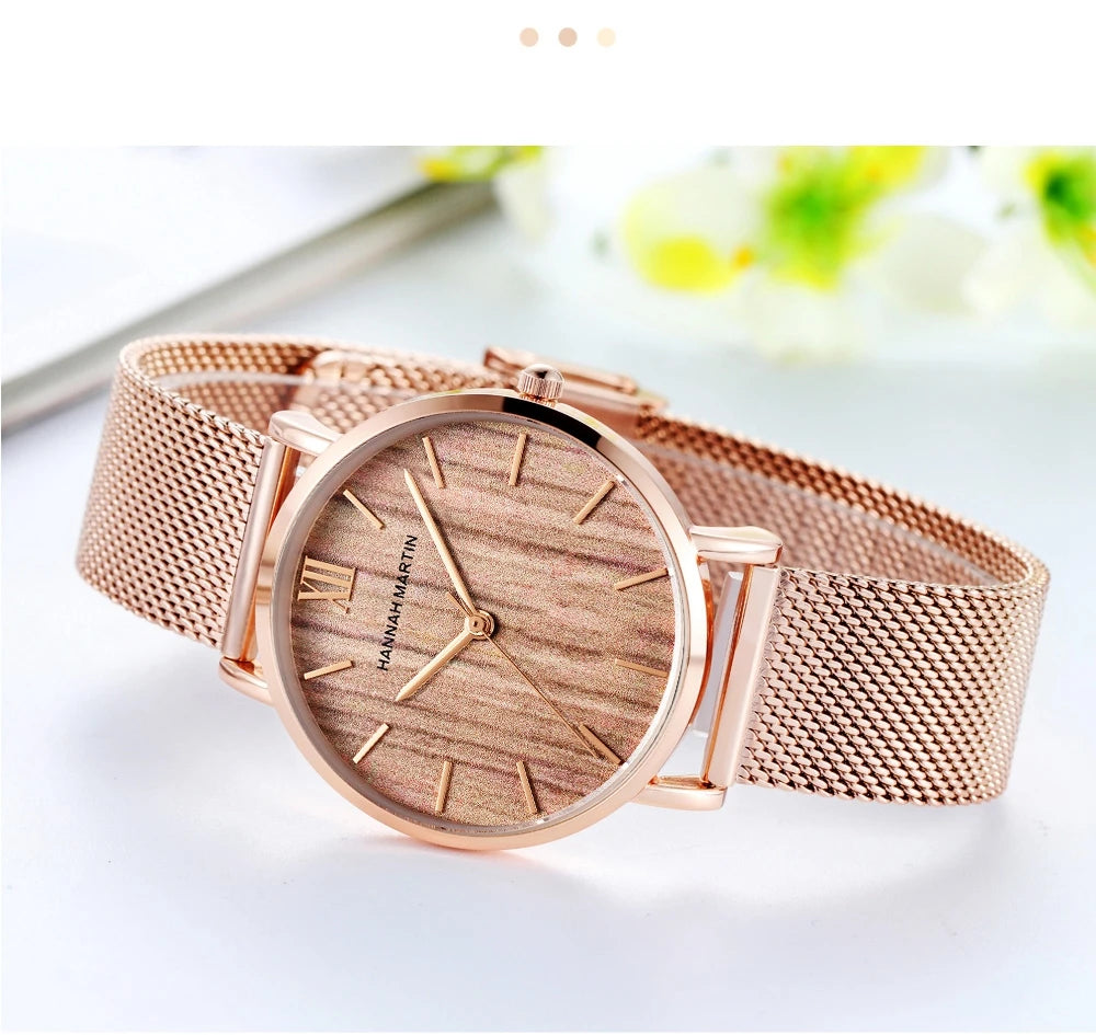 Reloj Mujer Hannah Martin HM-CC36 - 19 Colores Elegantes con Movimiento de Cuarzo - TU ULTIMO CLIC