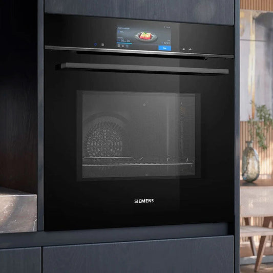 Horno Siemens HM778GMB1 · Combi Microondas · Pirolítico · Vapor · Home Connect · Negro Cristal - TU-ULTIMO-CLIC