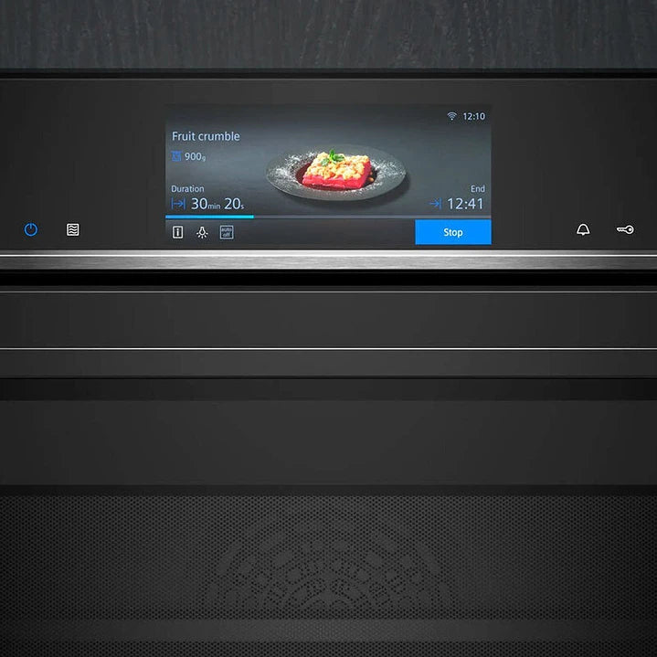 Horno Siemens HM778GMB1 · Combi Microondas · Pirolítico · Vapor · Home Connect · Negro Cristal - TU-ULTIMO-CLIC