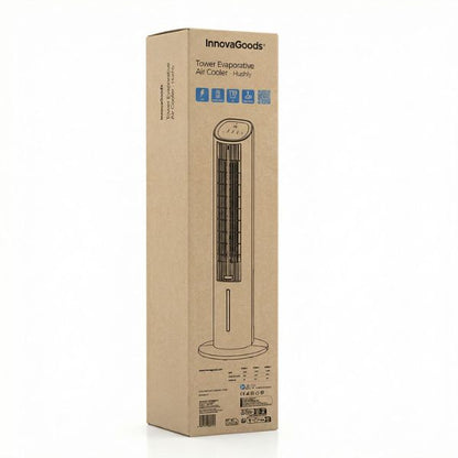 Climatizador Evaporativo Torre Hushly InnovaGoods: Diseño, Silencio y Confort 4 en 1 InnovaGoods