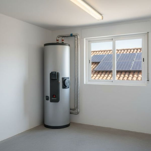 Interacumulador Solar DHW‑B · 200L / 300L / 500L · Máxima Eficiencia para ACS con 1 o 2 Serpentines SONENKRAFT