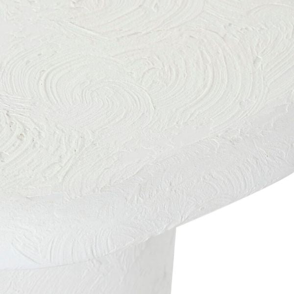 Juego de 2 Mesas de Centro Home ESPRIT | Diseño Redondo Minimalista | Blanco Puro | 75x75x35 cm Home ESPRIT