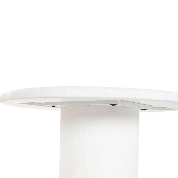 Juego de 2 Mesas de Centro Home ESPRIT | Diseño Redondo Minimalista | Blanco Puro | 75x75x35 cm Home ESPRIT