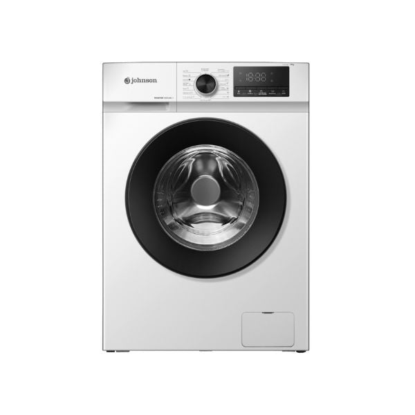 Lavadora 8 kg A-10% Inox Look con Motor Inverter y Vapor Johnson