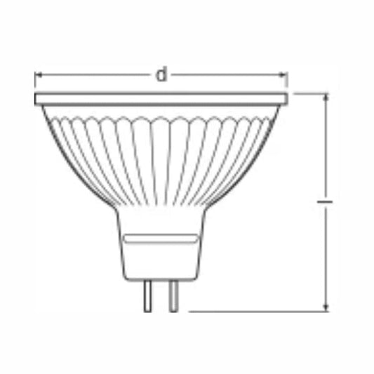 Ledvance MR16 GU5.3 8W Regulable – 2700K / 3000K / 4000K | Luz Profesional 621 lm 36° ONE