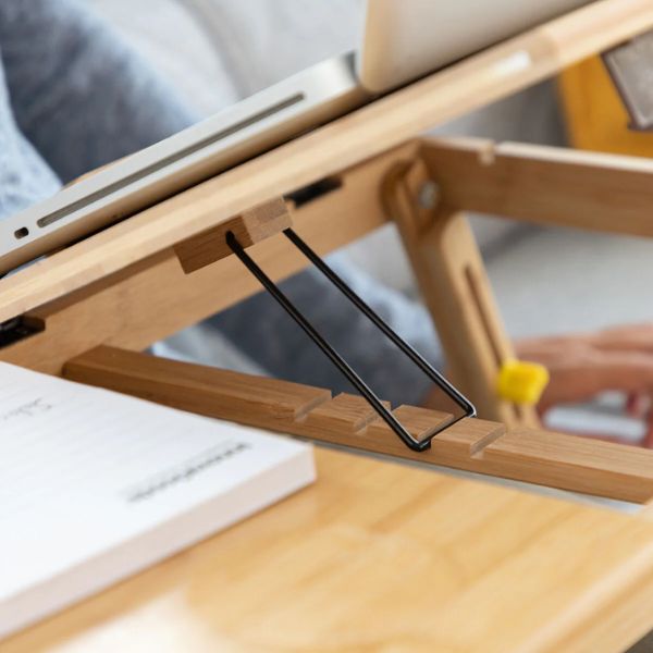 Mesa Plegable Auxiliar de Bambú Lapwood InnovaGoods InnovaGoods