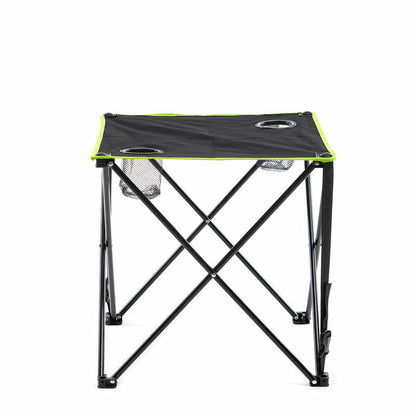 Mesa Camping Plegable InnovaGoods Cafolby | Textil con Funda 48x48cm InnovaGoods