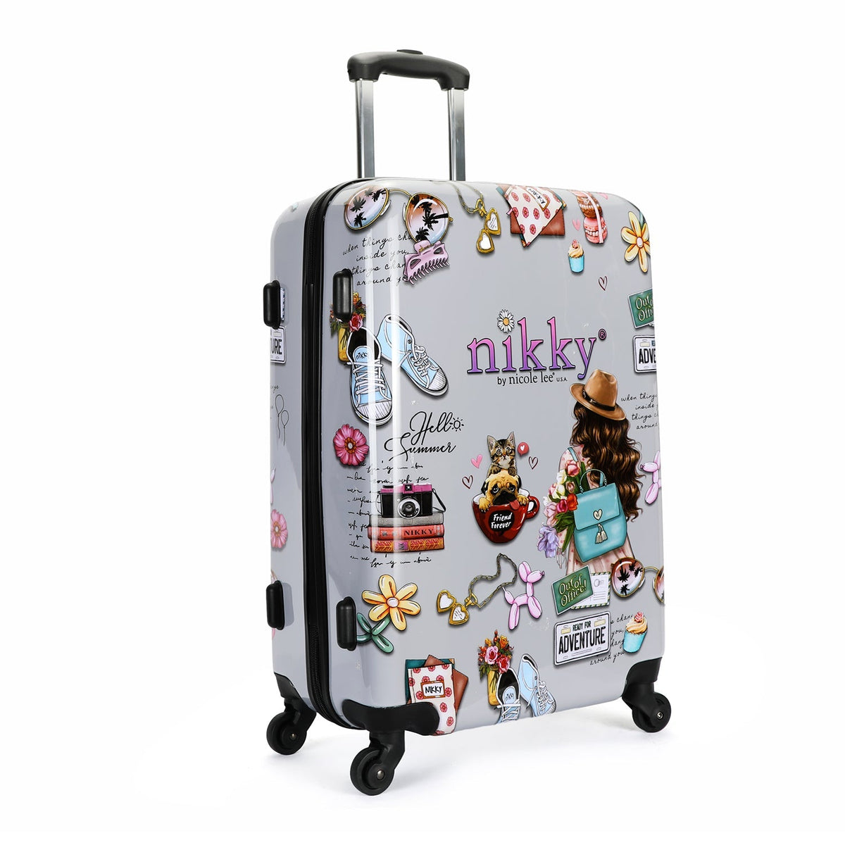 CONJUNTO 3 MALETAS DE PLASTICO ABS NIKKY WORLD Nikky By Nicole Lee