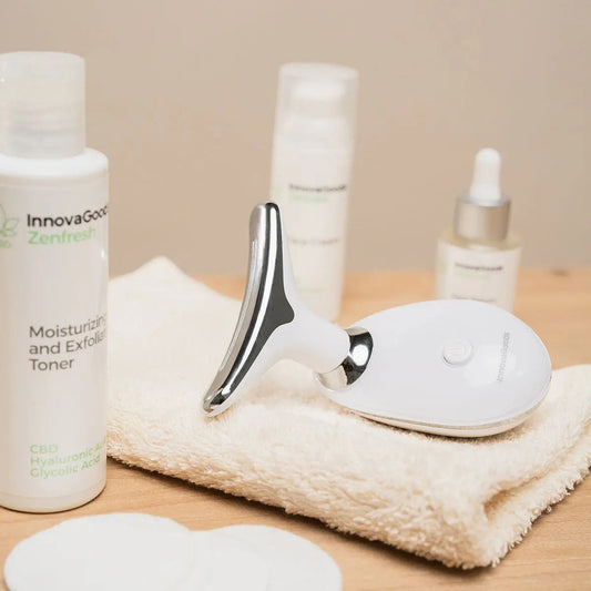 Pack Masajeador Facial Selora LED, EMS y Calor + Sérum Rice Joyboost InnovaGoods InnovaGoods