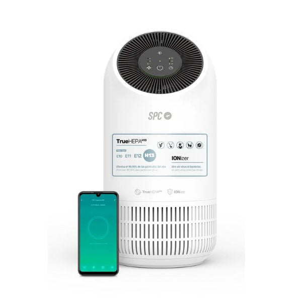 Purificador de Aire Inteligente SPC 6514B Blanco — Eliminación de Alérgenos con HEPA 13 SPC