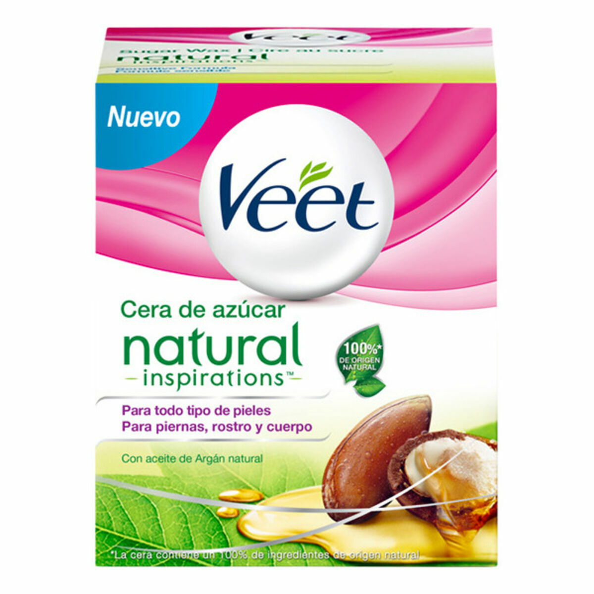 Crema Depilatoria Veet Cera Tibia Natural - Aceite de Argán y Azúcar - TU ULTIMO CLIC