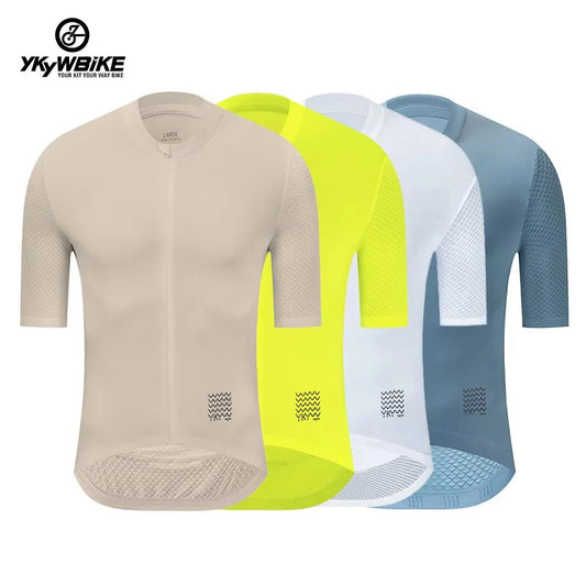 Camiseta Ciclismo Hombre YKYWBIKE  Maillot Profesional con Bolsillos y Reflectantes - TU ULTIMO CLIC