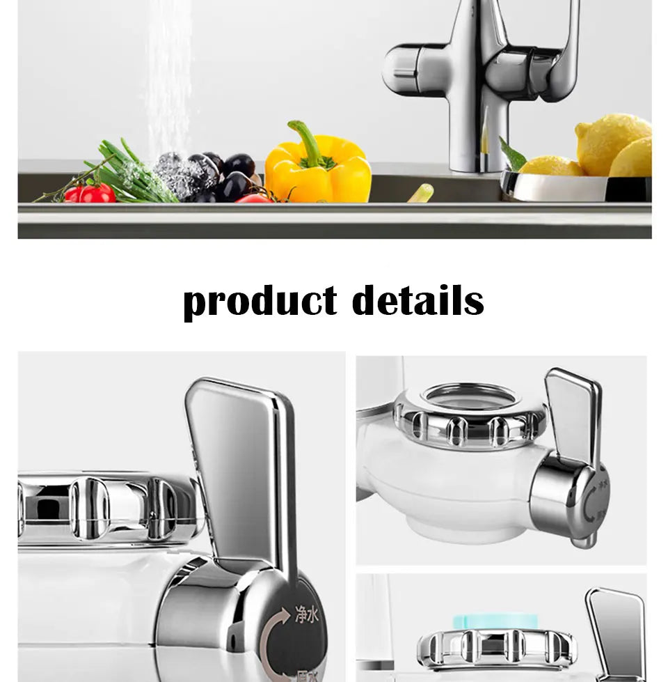 Filtro de Agua para Grifo Cocina Chcyus  Purificador Carbón Activado 2L/min - TU ULTIMO CLIC