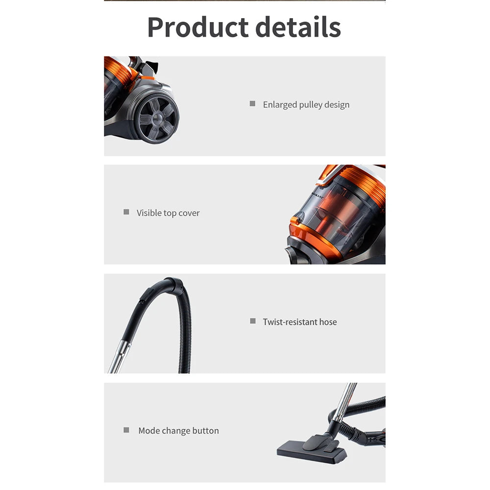 Aspiradora Houselin 3600W - Potente Aspirador Portátil Húmedo y Seco 3,5L - TU ULTIMO CLIC