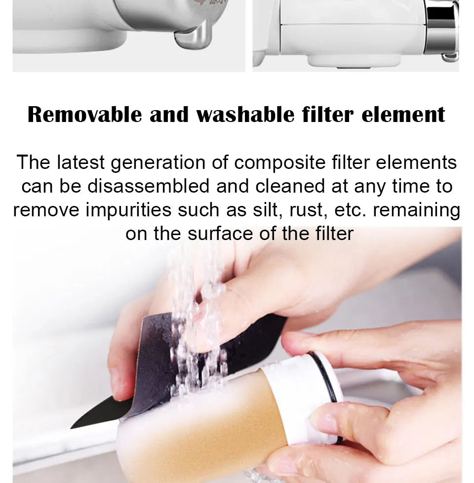 Filtro de Agua para Grifo Cocina Chcyus  Purificador Carbón Activado 2L/min - TU ULTIMO CLIC