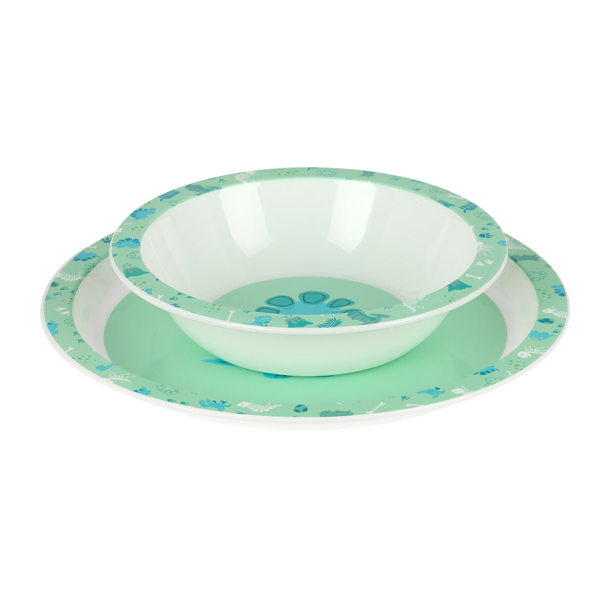 Set Vajilla Infantil Safta Dino | 5 Piezas Seguras y Resistentes - TU ULTIMO CLIC