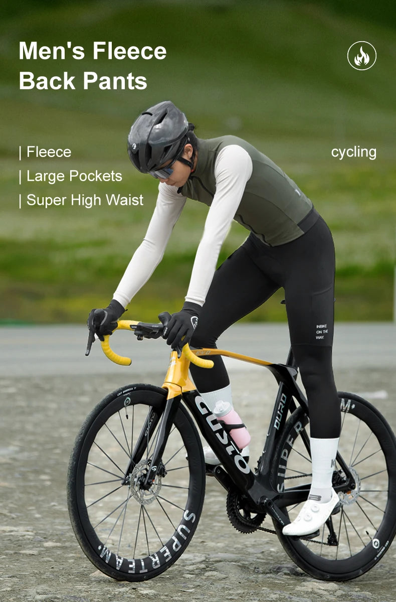 INBIKE Pantalones Ciclismo Invierno - Pechera Térmica con Acolchado 3D - TU ULTIMO CLIC
