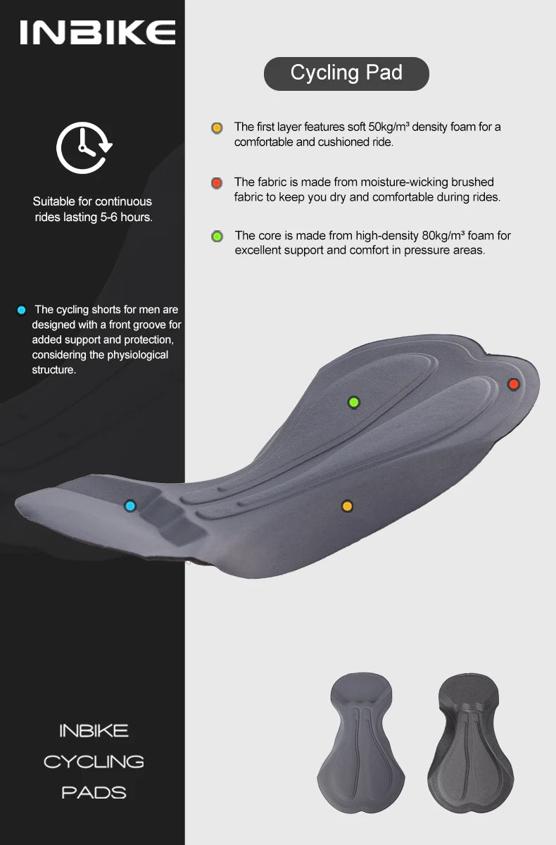 INBIKE Pantalones Ciclismo Invierno - Pechera Térmica con Acolchado 3D - TU ULTIMO CLIC