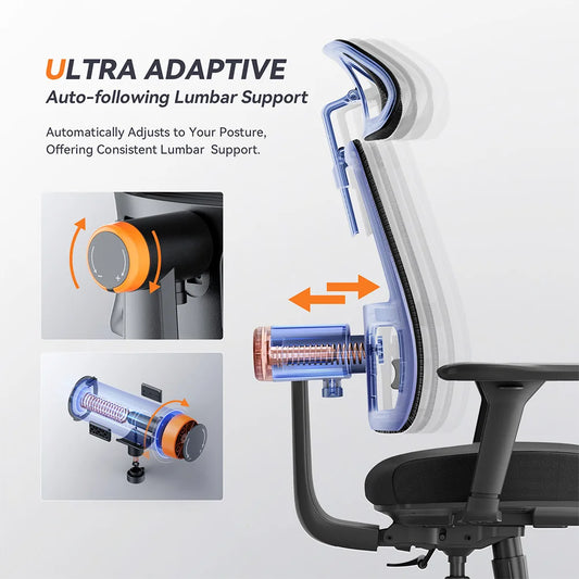 Silla Ergonómica NEWTRAL MAGICH002  Confort Profesional con Soporte Lumbar Adaptativo - TU ULTIMO CLIC