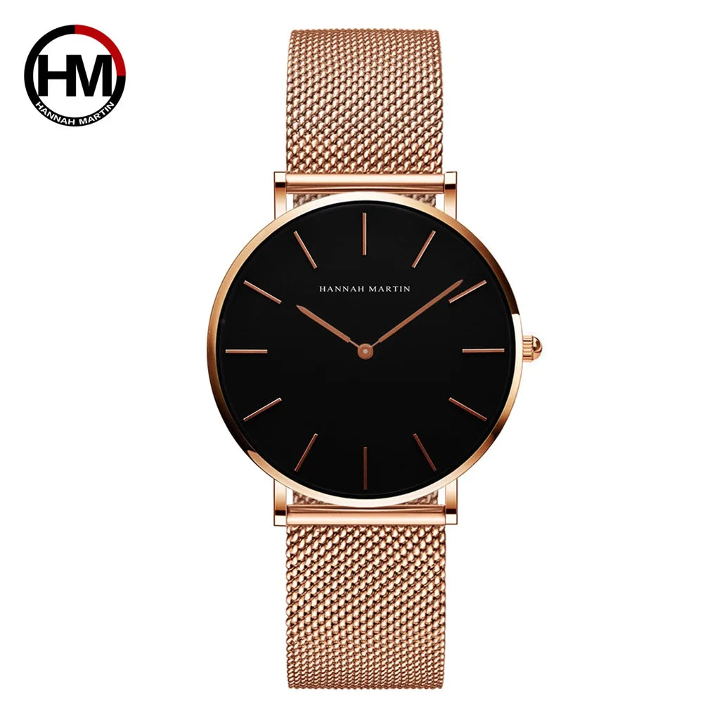 Reloj Mujer Hannah Martin HM-CC36 - 19 Colores Elegantes con Movimiento de Cuarzo - TU ULTIMO CLIC