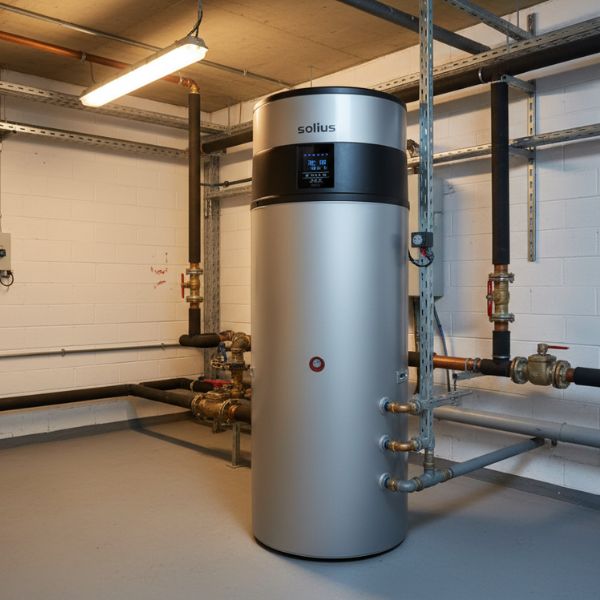 Solius ECOTANK SILVER 500 L · Aerotermo Sanitario Inox Duplex 2205 · R290 · Silencioso y de Gran Capacidad TU-ULTIMO-CLIC