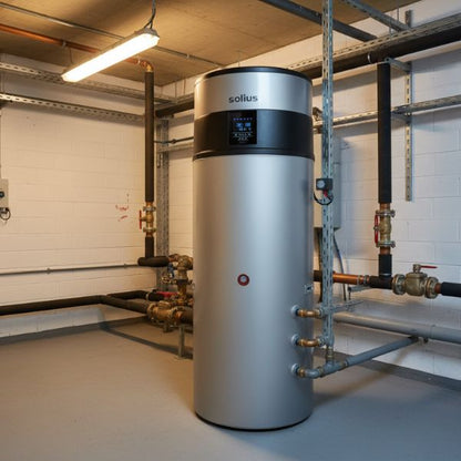 Solius ECOTANK SILVER 500 L · Aerotermo Sanitario Inox Duplex 2205 · R290 · Silencioso y de Gran Capacidad TU-ULTIMO-CLIC