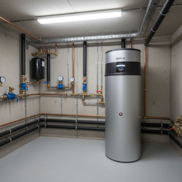 Solius ECOTANK SILVER 500 L · Aerotermo Sanitario Inox Duplex 2205 · R290 · Silencioso y de Gran Capacidad TU-ULTIMO-CLIC