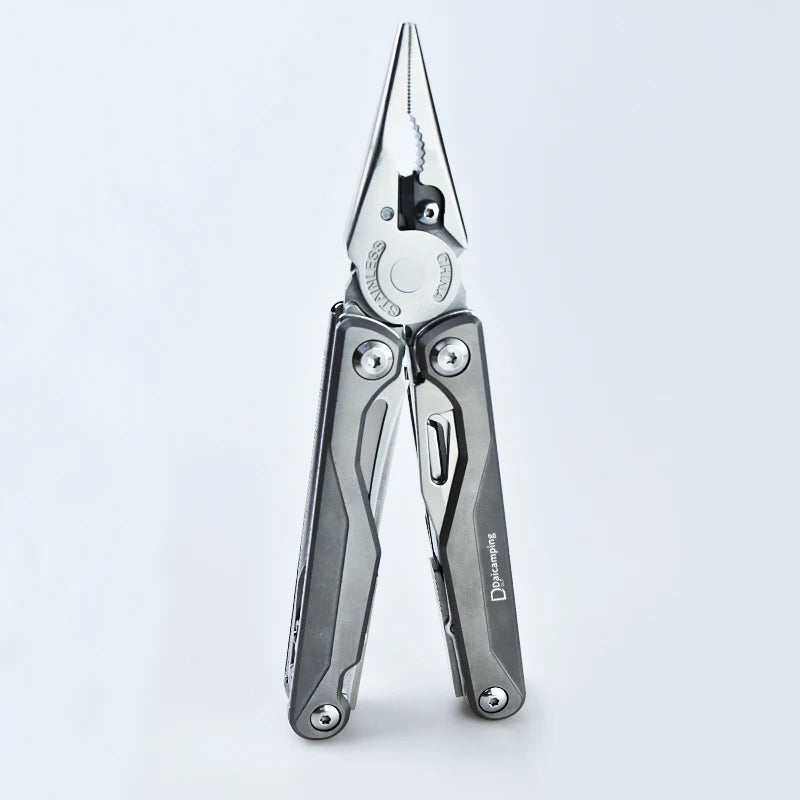 Multiherramienta Daicamping DL7 - Mango Titanio con Cuchillo, Tijeras y Alicates - TU ULTIMO CLIC