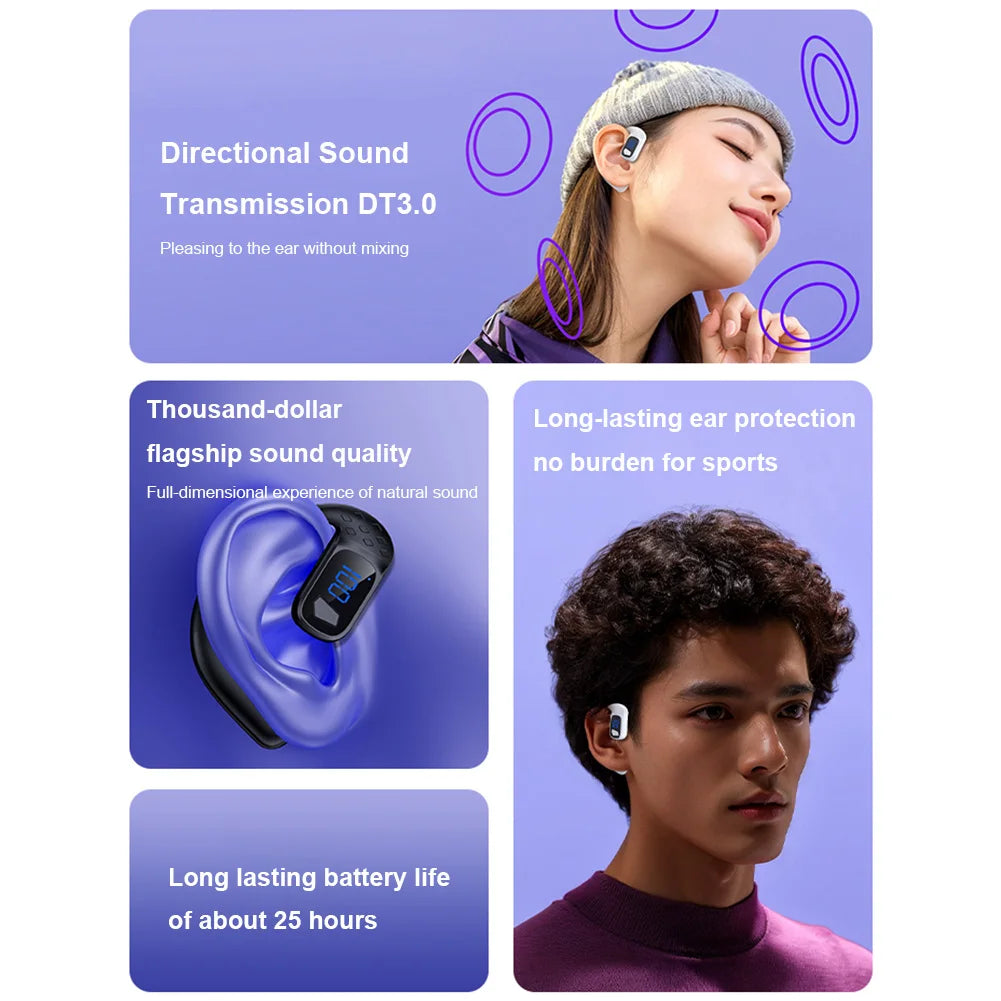 Auricular Bluetooth ALLOYSEED - Manos Libres con Gancho para la Oreja y Batería 25h - TU ULTIMO CLIC