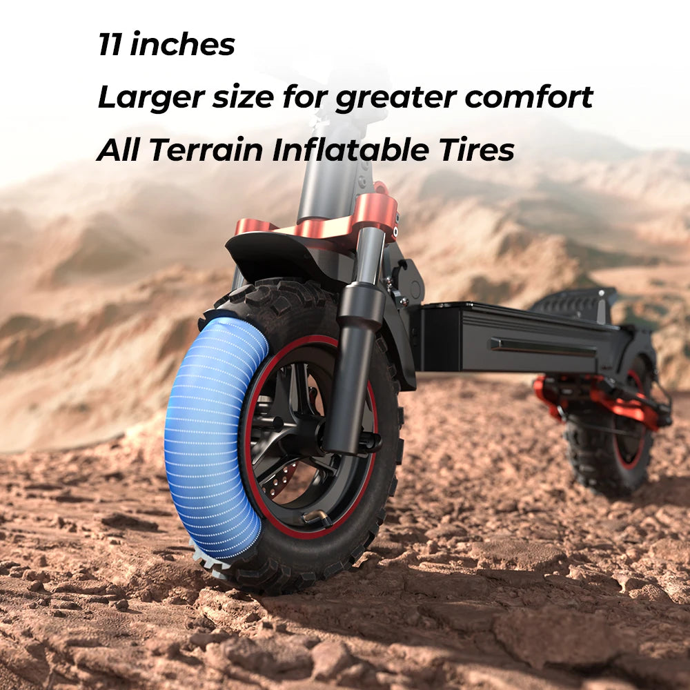 iScooter iX5s Patinete Eléctrico - 1000W Todoterreno con 65km de Autonomía y 45km/h - TU ULTIMO CLIC