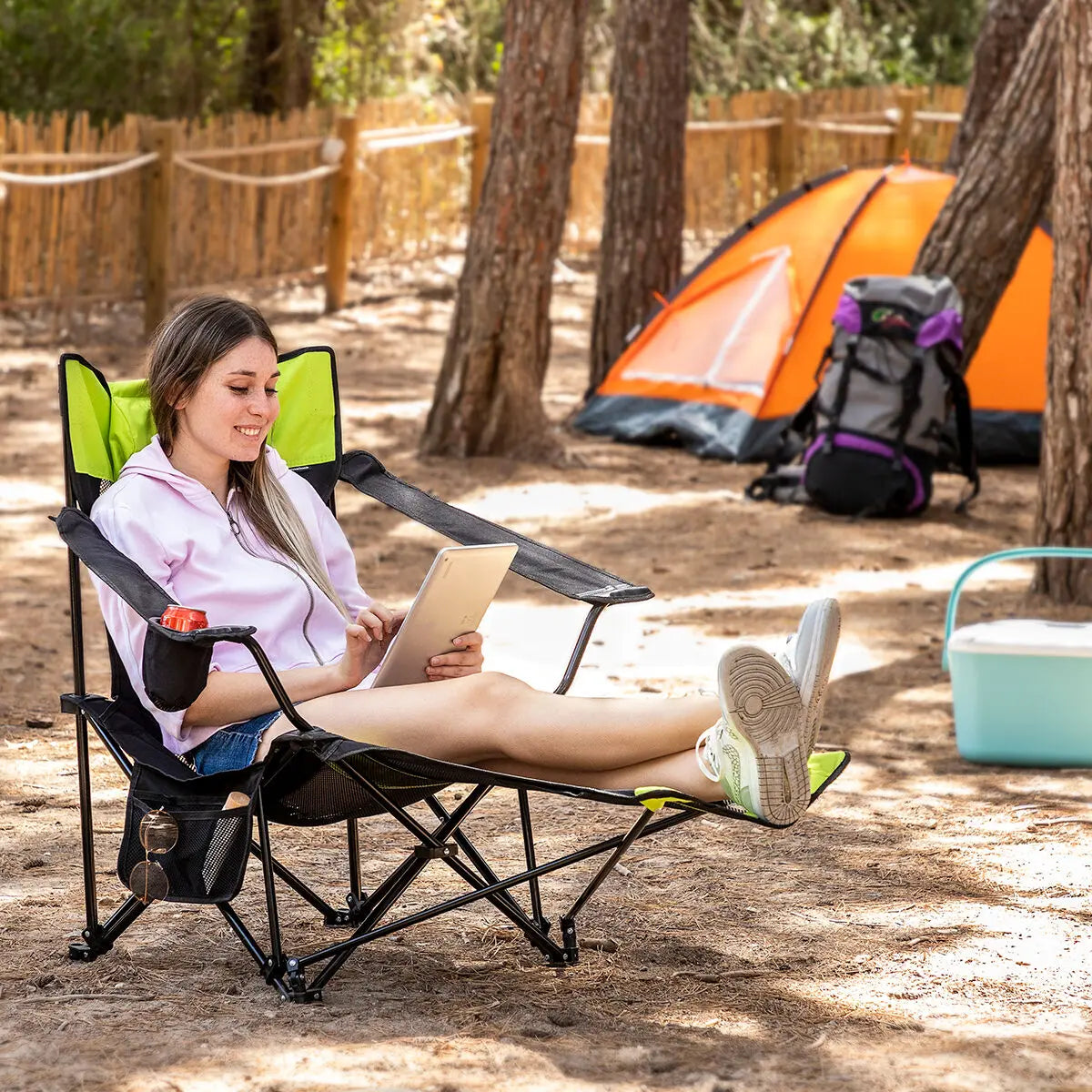 Silla Tumbona Plegable 3 en 1 Kampfort InnovaGoods InnovaGoods
