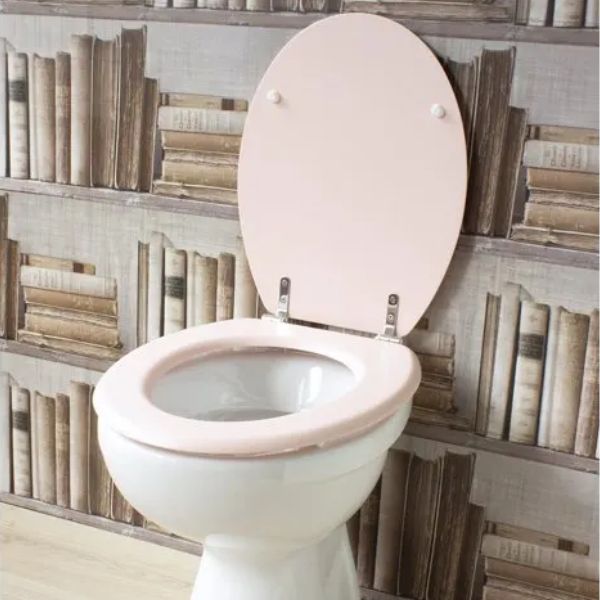 Tapa para Inodoro Gelco Design Dolce - Madera MDF Rosa Cristal  - TU-ULTIMO-CLIC