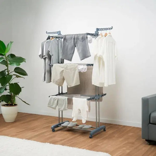 Tendedero vertical plegable con ruedas Dolver InnovaGoods InnovaGoods