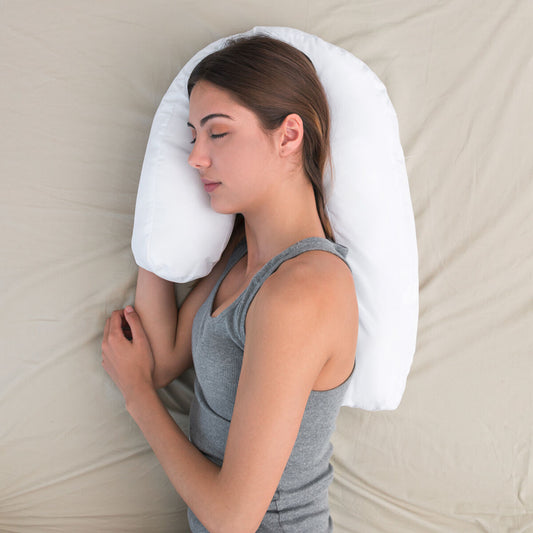 Almohada Ergonómica Slupill InnovaGoods - Forma U para Postura Lateral y Embarazo - TU ULTIMO CLIC