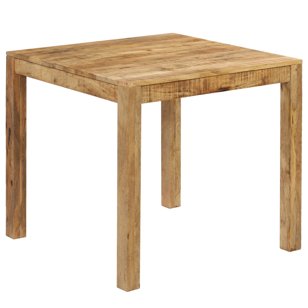 Mesa de Comedor - Madera Maciza de Mango 82x80x76 cm Estilo Rústico - TU ULTIMO CLIC