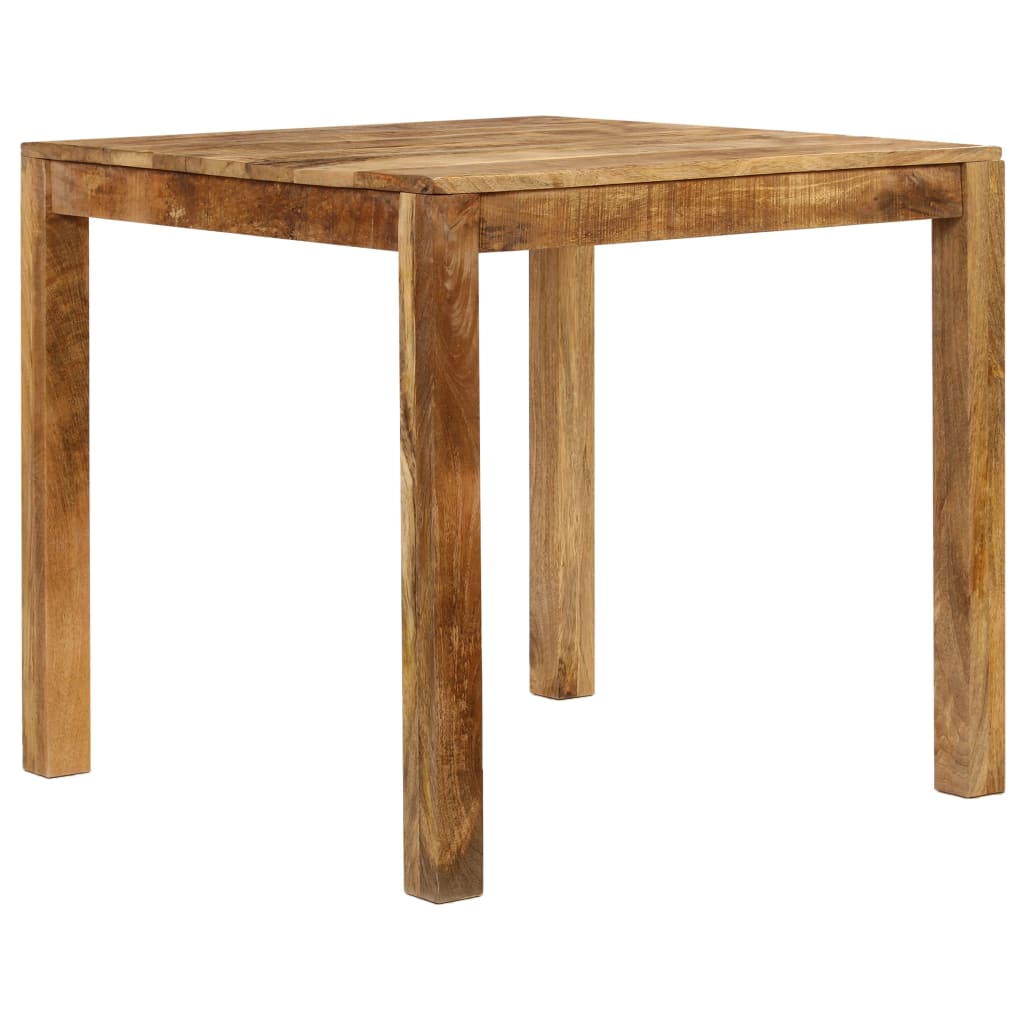 Mesa de Comedor - Madera Maciza de Mango 82x80x76 cm Estilo Rústico - TU ULTIMO CLIC