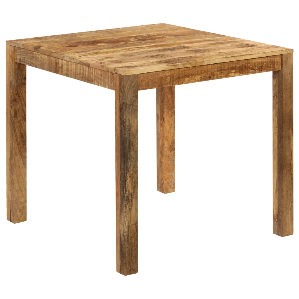 Mesa de Comedor - Madera Maciza de Mango 82x80x76 cm Estilo Rústico - TU ULTIMO CLIC