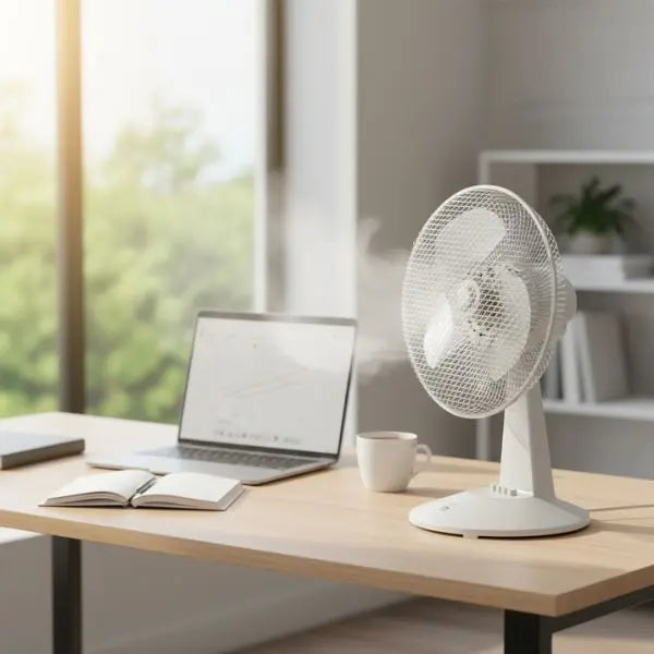 Ventilador de Sobremesa FM SB-123 40W - 3 Velocidades Silencioso Oscilante FM