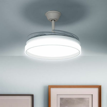 Ventilador de Techo LED Keteez InnovaGoods – 4 Aspas Retráctiles, 6 Velocidades y Función Verano/Invierno InnovaGoods