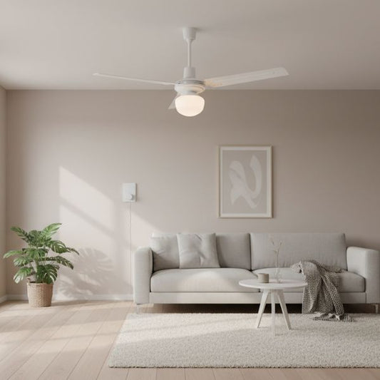 MUNDOFAN Serie CF · Ventiladores de Techo Ø120 cm con Luz y Ø140 cm · Silenciosos, Elegantes y de Alto Rendimiento Serie CF · Ventiladores de Techo - TU-LTIMO-CLIC
