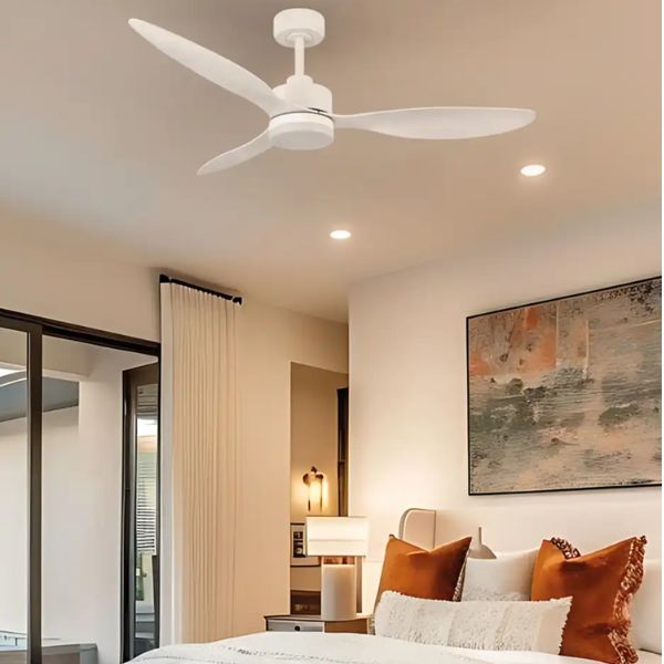 Ventiladores de Techo LED Silenciosos – Motor DC, Aspas Retráctiles y Diseño Premium (Hogar y Grandes Espacios) Balmain
