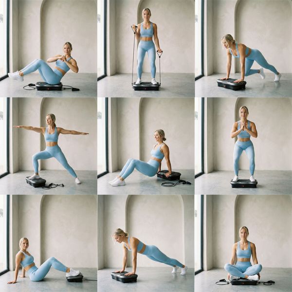 Plataforma Vibratoria Vivflow InnovaGoods: Tonifica y Adelgaza en Casa con Entrenamiento Completo InnovaGoods