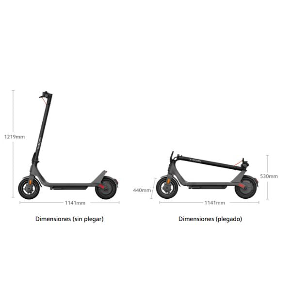 Patinete Eléctrico Xiaomi 4 Lite 2nd Gen 25km/h 500W - Negro Plegable 25km Xiaomi